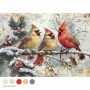 A4 Decoupage Fiber - Crimson Noel