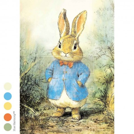 A3 Decoupage Fiber - Bunny Hollow / Easter