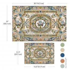 Double Delight Decoupage Fiber Paper Set - Serenade In Blue
