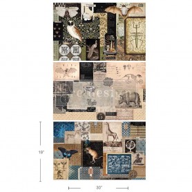 48 x 76 cm Decoupage Fiber - Mystic Manuscripts