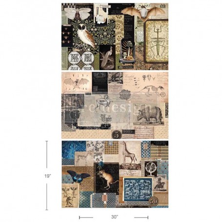 48 x 76 cm Decoupage Fiber - Mystic Manuscripts