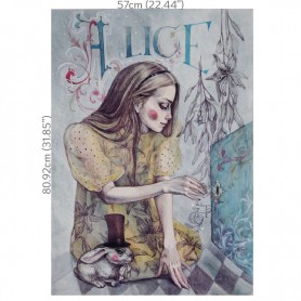 ALICE Decoupage 80,92x57 cm
