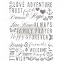 TRANSFER WORDS TO LIVE BY 56 X 76