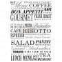TRANSFER DELICIOUS MENU 58x78 cm