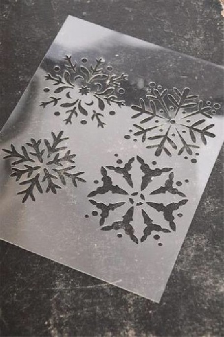 STENCIL FIOCCHI DI NEVE