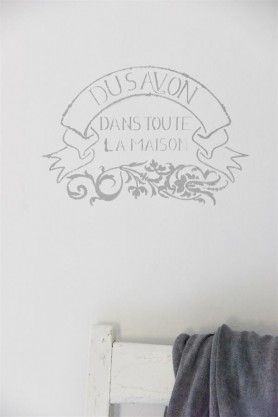 STENCIL DU SAVON 30x40 cm