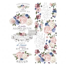 TRANSFER LAVENDER COLLECTION BUSH 55x76 cm