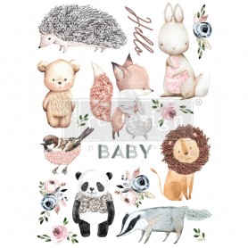 TRANSFER HELLO BABY 56x76 cm