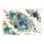 TRANSFER COSMIC ROSES 111x76 cm