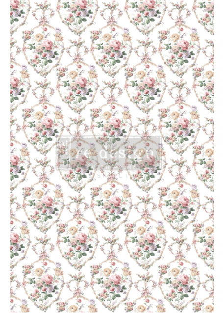 TRANSFER FLORAL COURT 61x89 cm