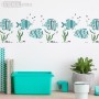 Stencil Tropical Fish Border