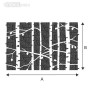 Stencil Endless Birch Tree Forest