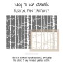 Stencil Endless Birch Tree Forest