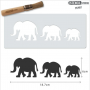 Mini Stencil Elephants