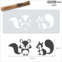Mini Stencil Fox & Squirrel