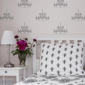 Stencil Chandelier