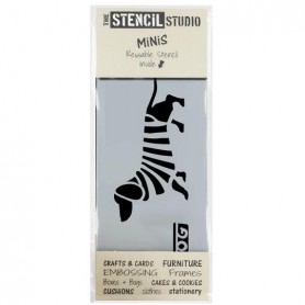 Mini Stencil Dachshund in Stripes