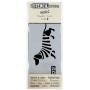 Mini Stencil Dachshund in Stripes