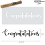Mini Stencil Congratulations