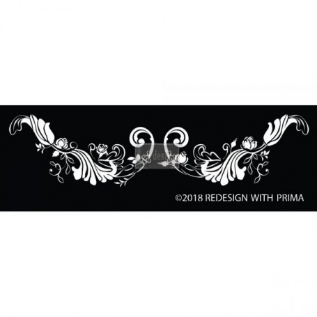 STENCIL ADESIVO DELICATE FLEUR SCROLL