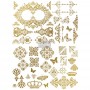 TRANSFER GILDED BAROQUE SCROLLWORK ORO