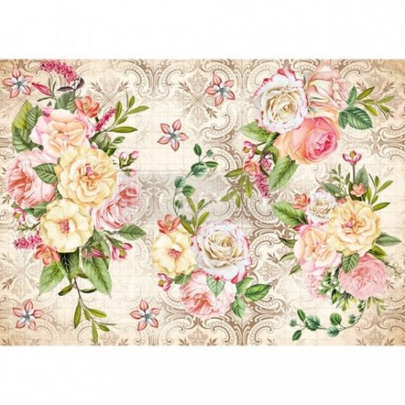 CARTA DI RISO AMIABLE ROSES