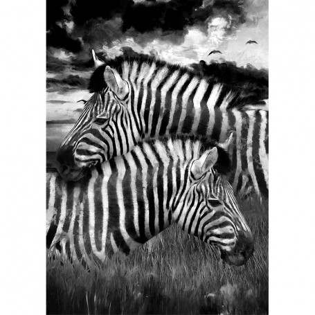 FOGLIO PER DECOUPAGE ZEBRAS