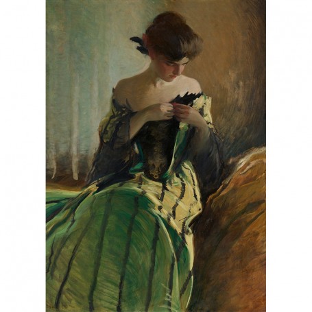 FOGLIO PER DECOUPAGE STUDY IN BLACK & GREEN