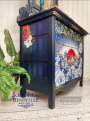 FOGLIO PER DECOUPAGE SKULL CHINOISERIE