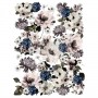 TRANSFER DARK FLORAL 60,96 x 88,9 cm