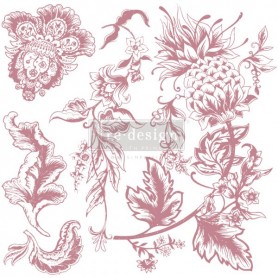 SET DI TIMBRI - RUSTIC FLORAL ELEMENTS