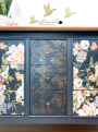 STENCIL DISTRESSED WALLPAPER