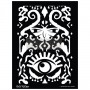 STENCIL ALL SEEING IKAT PATTERN