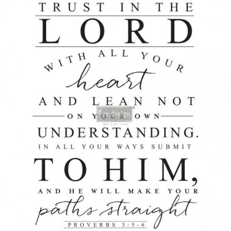 TRANSFER TRUST IN THE LORD 55,8x76,2 cm