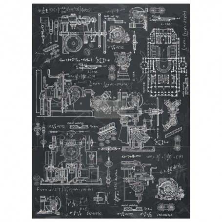 TRANSFER INDUSTRIAL MECHANICS 55,8 x 76,2 cm