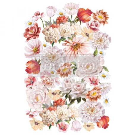 TRANSFER PRETTY IN PEACH 61 x 89 cm