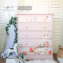 TRANSFER PRETTY IN PEACH 61 x 89 cm