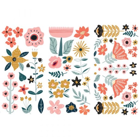 TRANSFER DOODLE FLOWERS