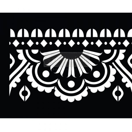 STENCIL MENDHI BORDER 2,75 m