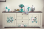 TRANSFER EVERGREEN FLORALS 61 x 89 cm