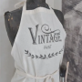 GREMBIULE BIANCO VINTAGE PAINT
