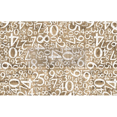 FOGLIO PER DECOUPAGE ENGRAVED NUMBERS 48,3 x 76,2 cm