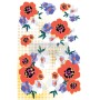 TRANSFER MODERNIST FLORAL 61 x 89 cm