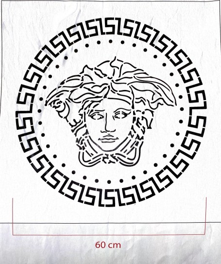 STENCIL MEDUSA 60 x 60 cm