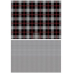 TRANSFER GINGHAM BLACK 58,4 x 83,8 cm