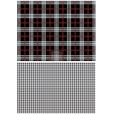 TRANSFER GINGHAM BLACK 58,4 x 83,8 cm
