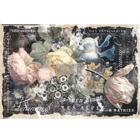 FOGLIO PER DECOUPAGE BRIDGETTE 48,3 x 76,2 cm