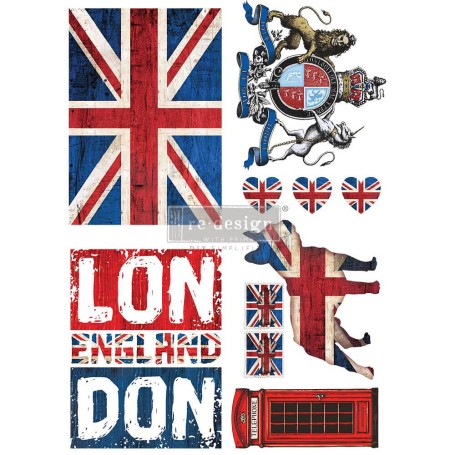 TRANSFER LONDON LOVE 61x89 cm