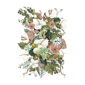 TRANSFER ANTHURIUM 61x89 cm