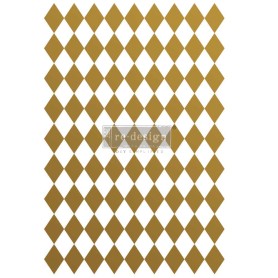TRANSFER GOLDEN HARLEQUIN 61x89 cm